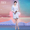 IWY/气质蓝色名媛西装连衣裙女播音主持人正装演讲比赛职业裙Q1068 商品缩略图4