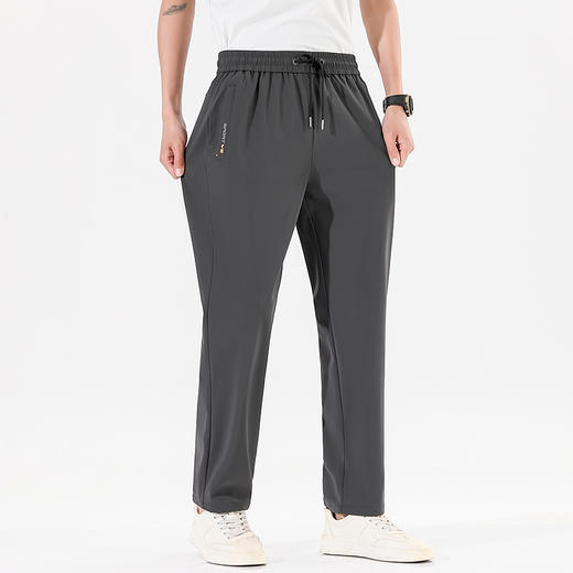 【Q】【冰丝速干】【新款X】大依优型大码冰丝裤松紧腰休闲运动裤直筒卫裤休闲裤加肥加大运动薄薄长裤胖子裤子夏季款 商品图3