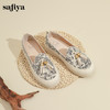 Safiya/索菲娅2024春新款流苏复古百搭厚底懒人休闲渔夫鞋 SF41112057 商品缩略图5