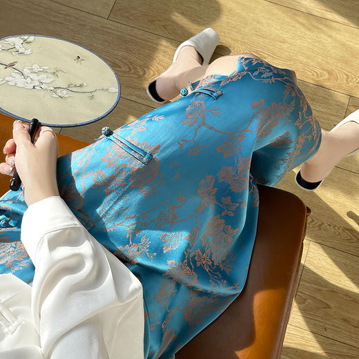 SIIJJEYY枝辑提花盘扣半身裙   (5色可选) 商品图5