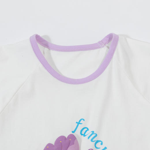 贝贝怡童装女宝夏装套装2024夏季中大女童薄款短袖T恤短裤两件套ZB2DT087 商品图7