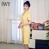 IWY/黄色西装连衣裙短袖高级感气质商务主持人服饰商务通勤女神范Q141268 商品缩略图1