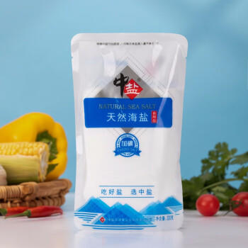 中盐 天然海盐320g【加碘】食用盐 京东自营 自然纯净 吃好盐选中盐 商品图3