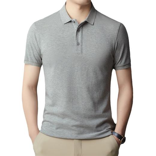 【纯色短袖Ｔ恤男】夏季纯棉薄款中青年休闲翻领polo衫 男高级感休闲衣   商品图4