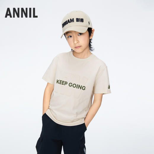 男童记忆棉凉感短袖T恤新款安奈儿童装实体店同款AB421765 商品图1