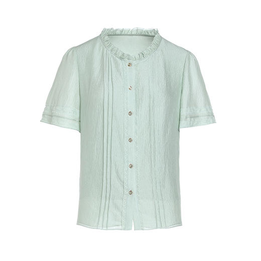 乔万尼100%桑蚕丝衬衫夏新品上衣EM2C738 商品图4