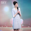 IWY/气质蓝色名媛西装连衣裙女播音主持人正装演讲比赛职业裙Q1068 商品缩略图2