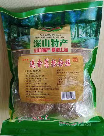 新晃葛根粉丝 原生态葛根粉丝美味健康 劲道爽口手工粉丝360g/1袋 (6小包) 商品图1