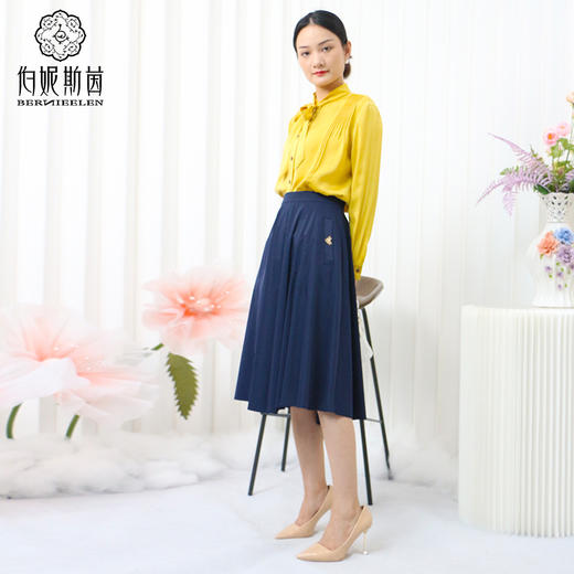 牛仔LZ3B09 绀色半裙 商品图1