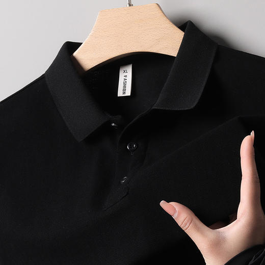 【纯色短袖Ｔ恤男】夏季纯棉薄款中青年休闲翻领polo衫 男高级感休闲衣   商品图9