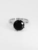 AWU｜BS-R-S  银  Black Spinel Ring 10mm [ 曜 黑尖晶 戒指 ] 商品缩略图2