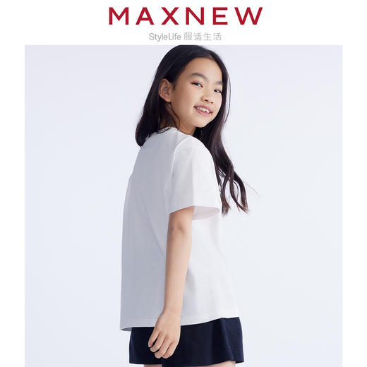 【T恤】童装云感棉舒适亲肤原创趣味字母印花T恤 1N2361212 商品图2