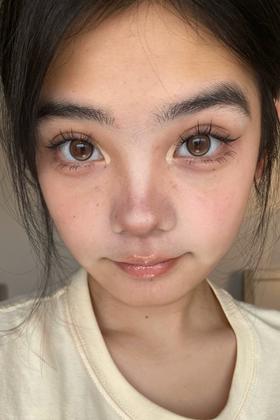 wecute半年抛美瞳 蜂窝奶茶 14.2mm