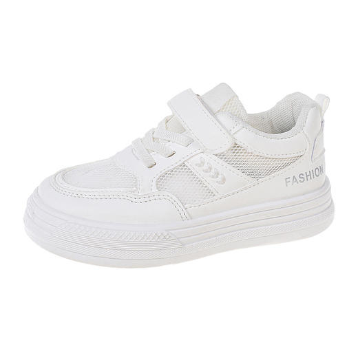 【让孩子成长无束缚，细节决定舒适感~】2024夏季新款 儿童运动鞋 网布女童男童小白鞋 六一童鞋 白色休闲鞋-QQ 商品图4