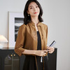 米思阳2024夏季新款新中式复古天丝衬衫绣花盘扣设计感上衣女2553 商品缩略图2