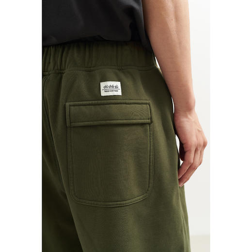 吃茶去chichaqu2024运动休闲全棉拉链口袋短卫裤山系户外百搭 商品图6