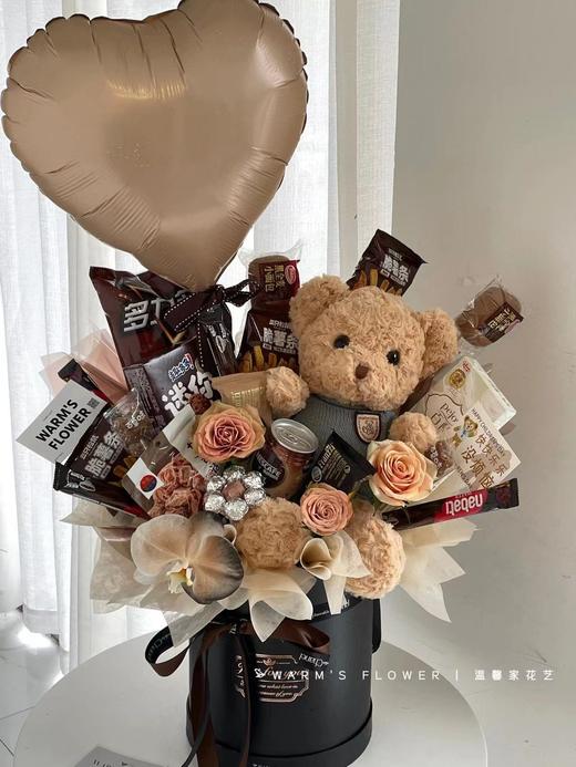 【花艺玩偶】泰迪熊（50CM/40CM/30CM）毛衣熊/领子熊/圣诞帽子熊 商品图0