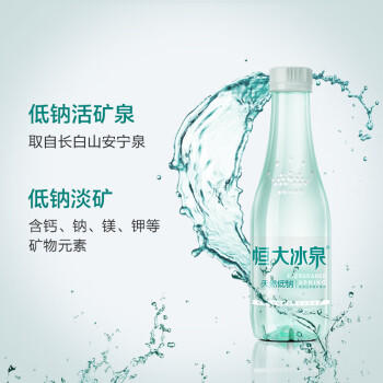 恒大冰泉 长白山饮用低钠矿泉水会议办公用水350ml*24瓶整箱装热门商品 商品图3
