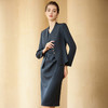 灰色西装外套女正式场合气质职场轻熟风无袖连衣裙两件套显瘦夏季 商品缩略图3