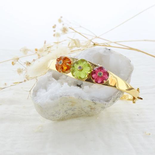 北京仓｜Leticia Ponti-Jonc Iris-三色 花朵 手镯［法国设计师］ 商品图0