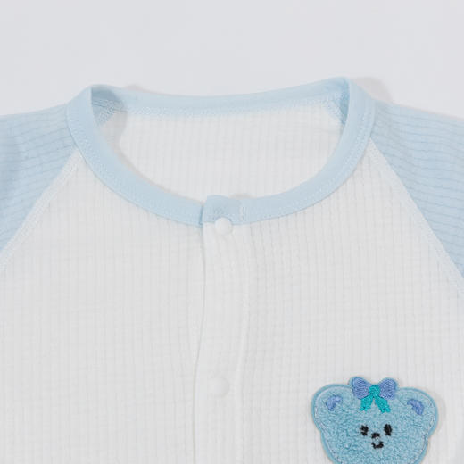 贝贝怡童装婴幼儿空调连体衣夏季长袖2024新款男女宝宝纯棉哈衣夏ZB1DL021 商品图11