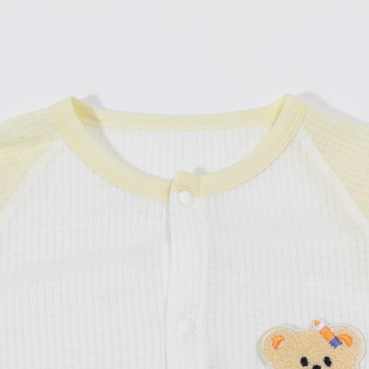 贝贝怡童装婴幼儿空调连体衣夏季长袖2024新款男女宝宝纯棉哈衣夏ZB1DL021 商品图6