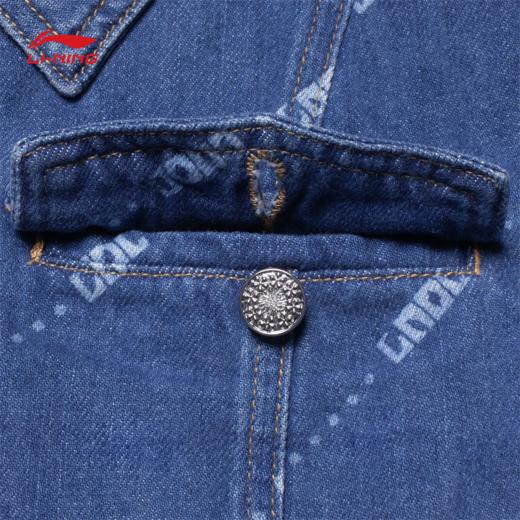 【S断码】中国李宁女子水洗牛仔外套AJDT060【库存有限，如无货将做退款，介意慎拍！】 商品图5