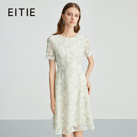 EITIE爱特爱夏季新款时尚清新印花收腰显瘦印花连衣裙B2407372