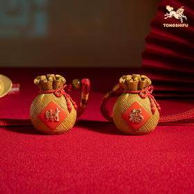 铜师傅 铜摆件《财满 福满》桌面客厅家居装饰品乔迁送老师礼品