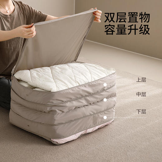 FaSoLa被子收纳袋双层家用大容量换季整理棉被羽绒被专用收纳袋子 商品图1