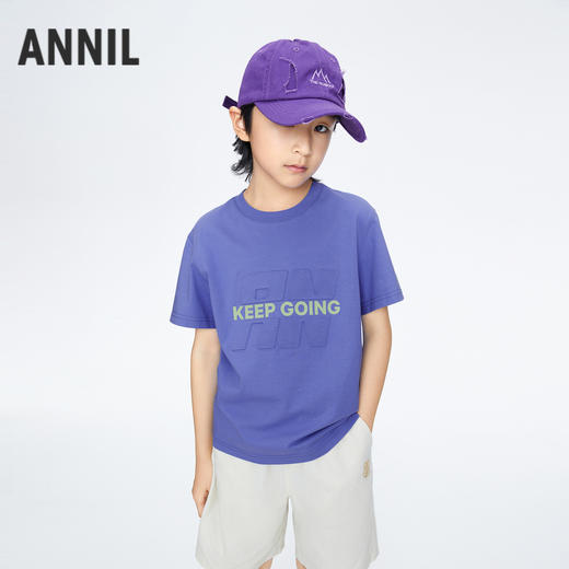 男童记忆棉凉感短袖T恤新款安奈儿童装实体店同款AB421765 商品图2