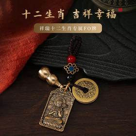 【顺心】祥瑞十二生肖专属挂饰 钥匙扣挂件 葫芦五帝钱
