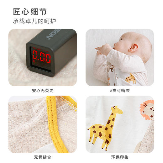 【夏季薄款连体衣】卓儿婴幼儿全衣网孔透气排汗清凉空调服柔软外穿服 商品图4