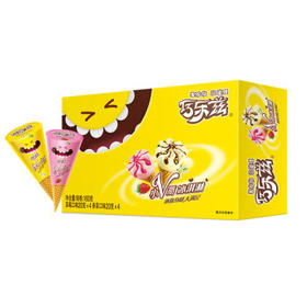 伊利巧乐兹MINI（香草+草莓）口味脆筒冰淇淋20克/支*8支