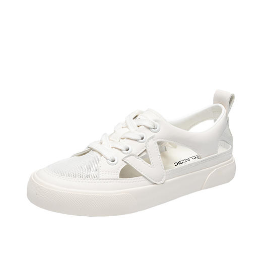 ZHR包头运动小白鞋2024夏季新款外穿百搭轻便薄款透气镂空凉鞋女 商品图4