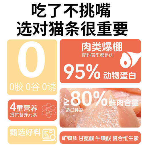 【包装更新 新老包装混发】妙爽猫条15g单支 猫咪零食 鸡肉金枪鱼三文鱼 营养增肥 商品图3