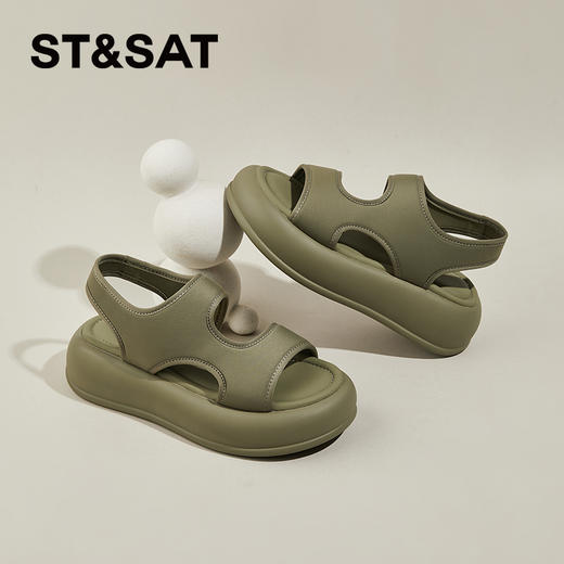 星期六休闲软感舒适厚底凉鞋SSC2115908 商品图0