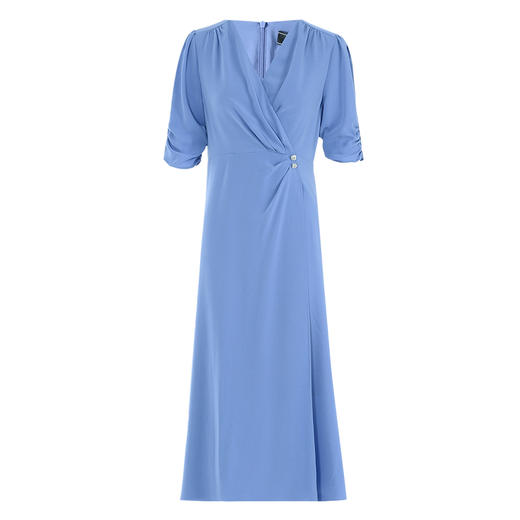 EITIE爱特爱夏季新款气质V领显瘦高腰连衣裙7407130 商品图5