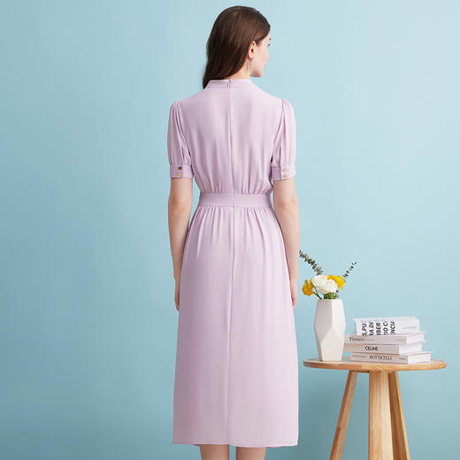 EITIE爱特爱夏季新款洋气修身显瘦简约百搭气质连衣裙7407171 商品图10