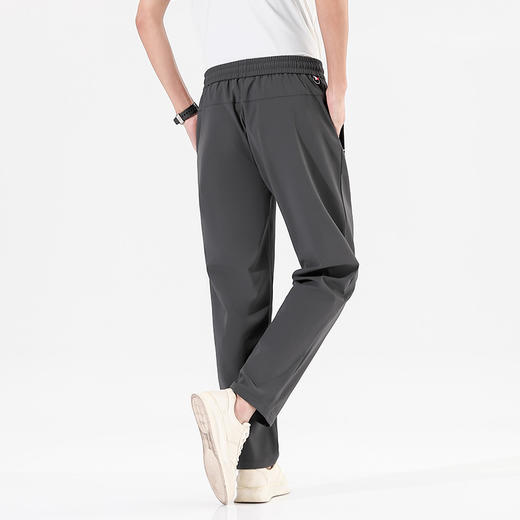 【Q】【冰丝速干】【新款X】大依优型大码冰丝裤松紧腰休闲运动裤直筒卫裤休闲裤加肥加大运动薄薄长裤胖子裤子夏季款 商品图9