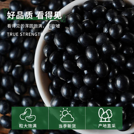【丹东特产！绿芯黑豆400g】粒大饱满，当季新货，产地直采，豆香浓郁，可煮可炒，口感细腻，营养健康绿心黑豆400克真空包装可发芽豆草莓 商品图2