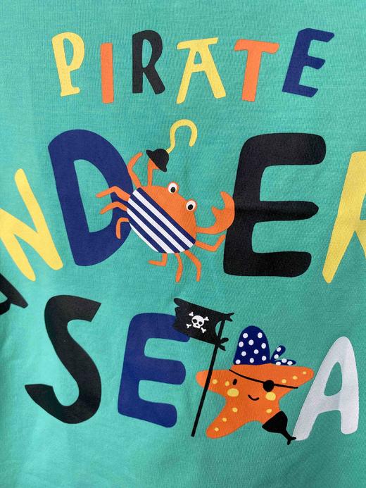 棉果果夏季男童字母套头T恤M212140220286 商品图2