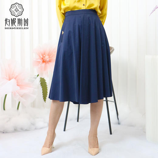 牛仔LZ3B09 绀色半裙 商品图0