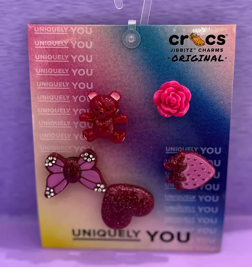CROCS 饰品 智必星粉紫少女心五件套10012948