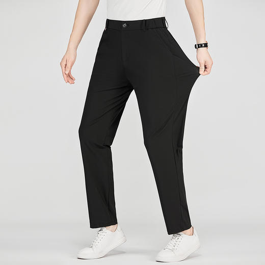 【冰丝弹力】【DX】大依优型大码冰丝裤松紧腰休闲运动裤直筒卫裤休闲裤加肥加大运动薄薄长裤胖子裤子夏季款 商品图3