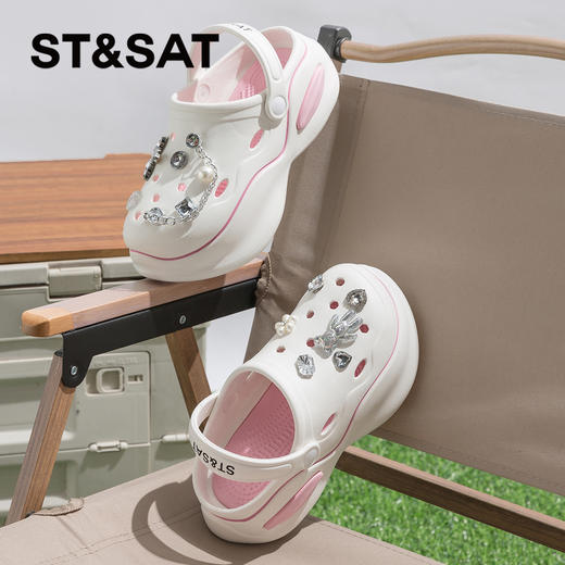 星期六时尚外穿增高厚底沙滩洞洞鞋SSC21101RC 商品图2