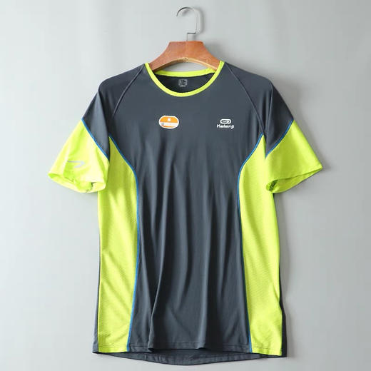 迪卡农环保科技速干排汗高弹夏季户外跑步训练衣运动短袖T恤 商品图4