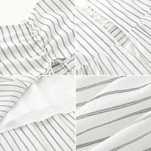 女装吊带条纹棉布连衣裙-011768Q4222277 商品图1