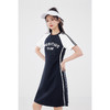 【严选】诗凡黎美式学院撞色插肩袖字母T恤裙2024夏新款运动风休闲连衣裙7F5390011 商品缩略图0