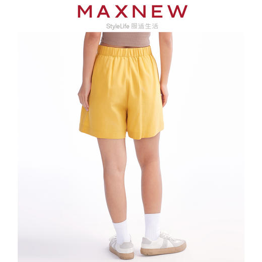 【短裤】“国麻系列”柔软亲肤透气透湿麻感宽松不对称裙裤 1N2224204 商品图2